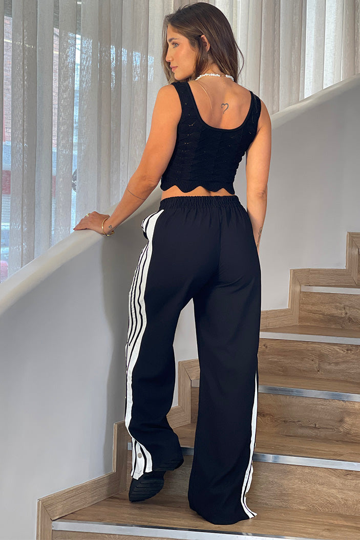 Pantalon Recto para mujer dyaboo DF06093 negro