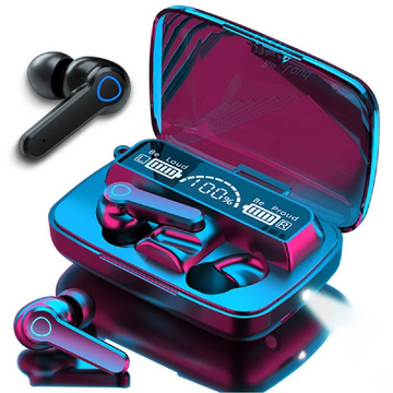 AUDIFONOS BLUETOOTH M19 CON LINTERNA