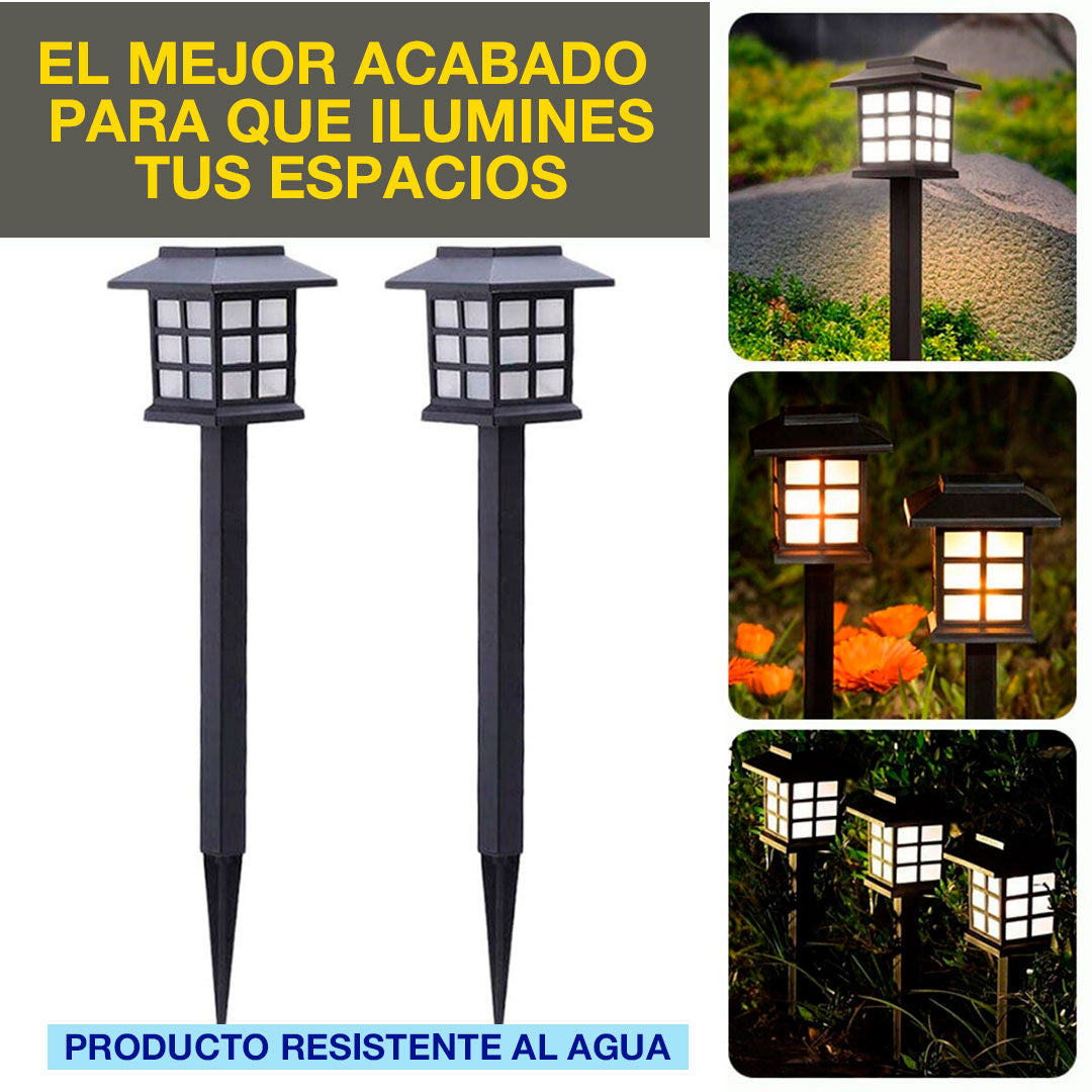 LAMPARAS DE  JARDIN TIPO ESTACA PACK POR