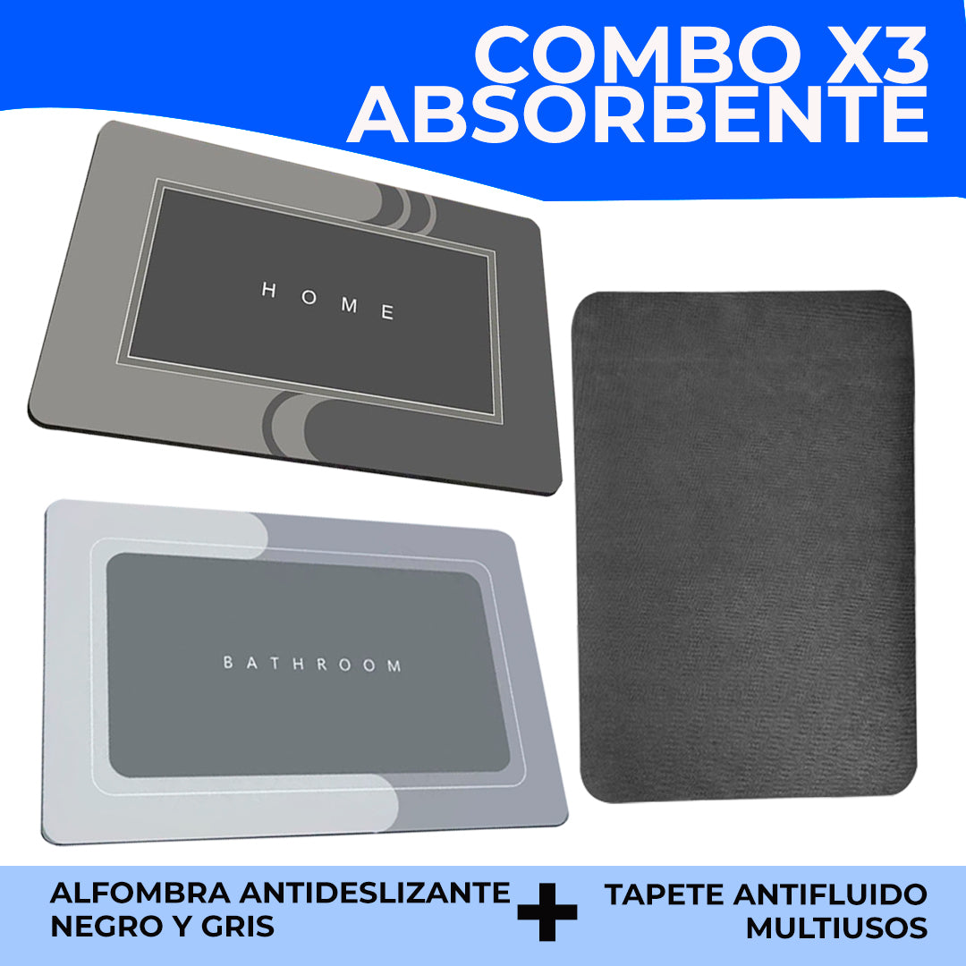 COMBO TAPETES ABSORBENTES 3 productos