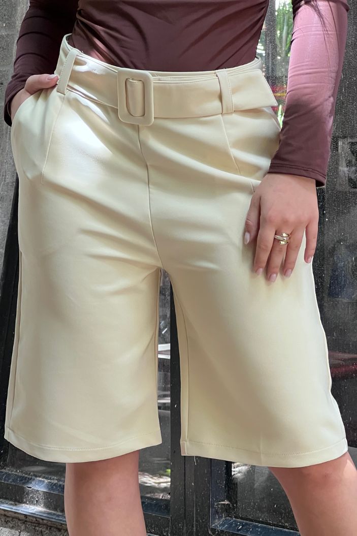 Bermuda DF08163 para mujer dyaboo panacota