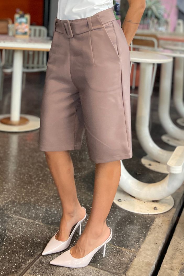 Bermuda DF08163 para mujer dyaboo panacota cafe