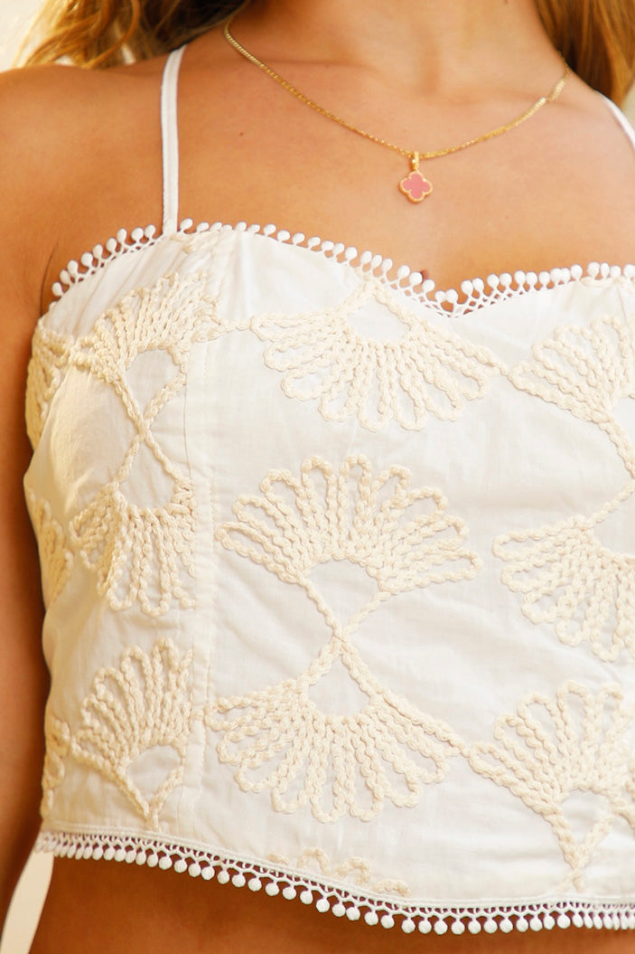 Blusa DF01709 ajustable en espalda dyaboo mujer crudo/blanco