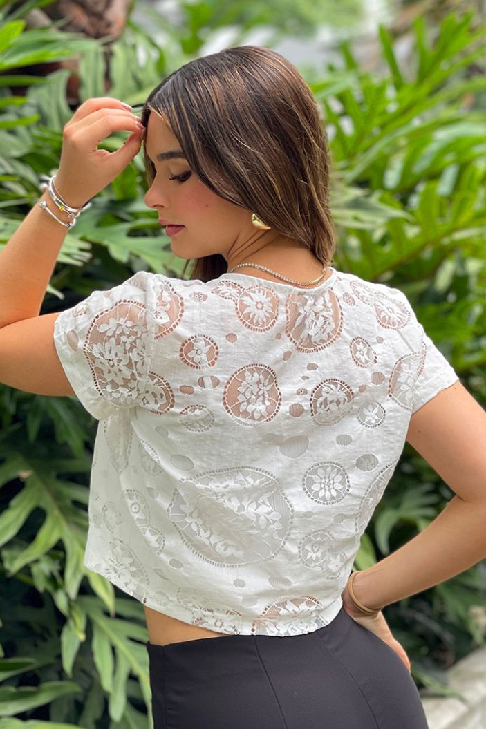 Blusa DF01923 para mujer dyaboo beige