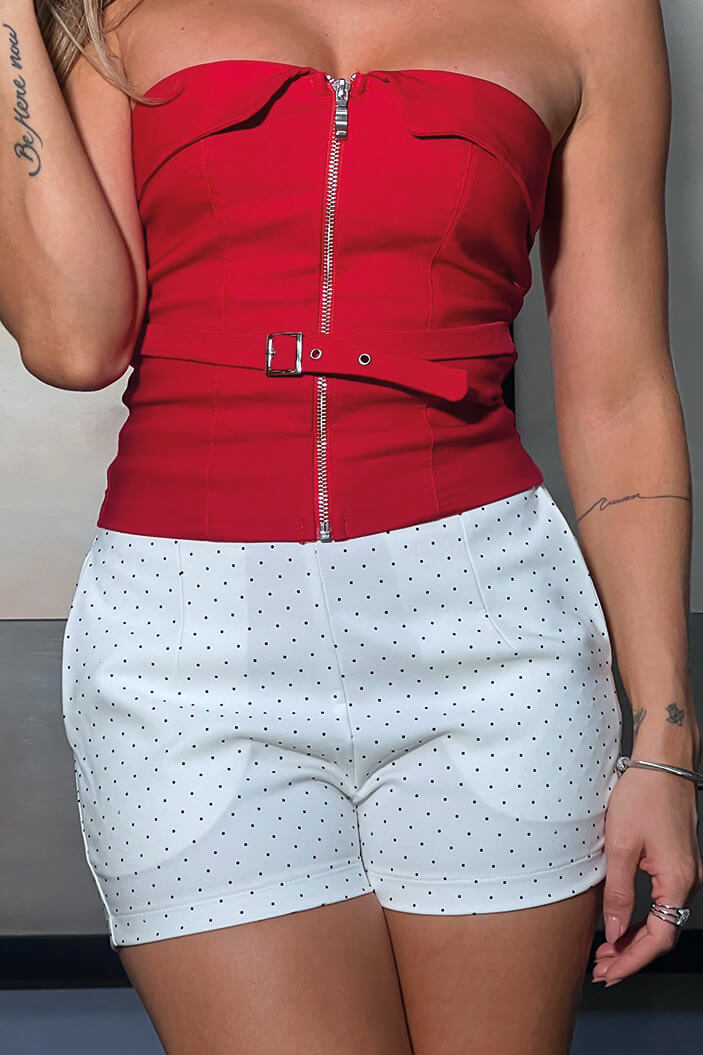 Blusa Straples para mujer dyaboo DF01658 rojo