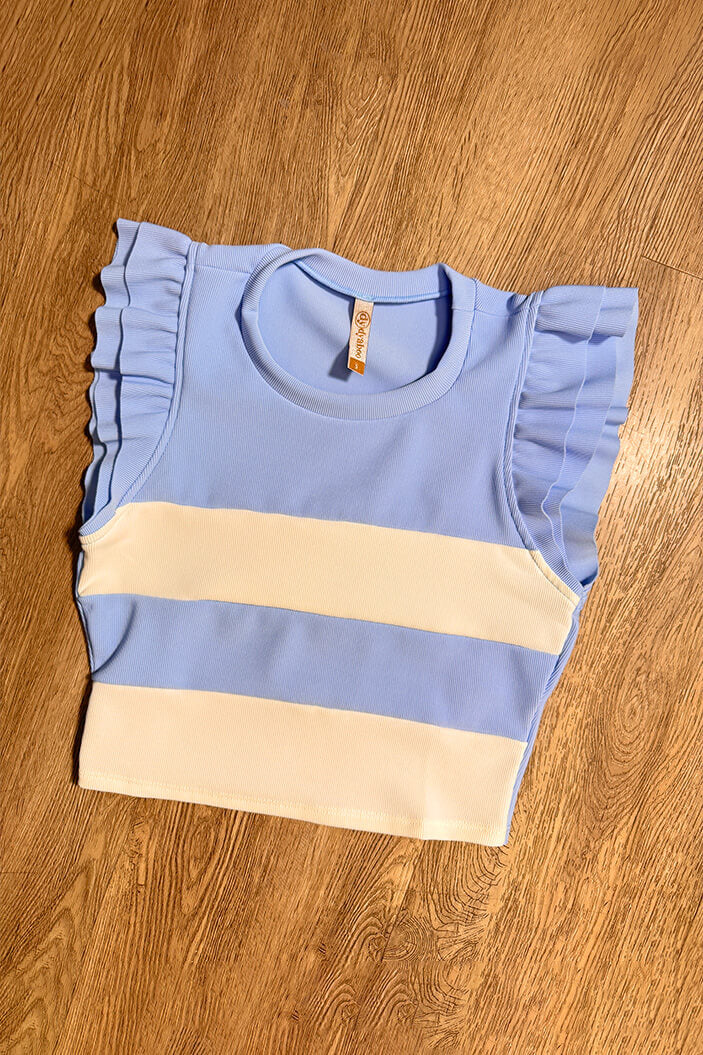 Blusa maga DF01429 basica para mujer dyaboo azul 1