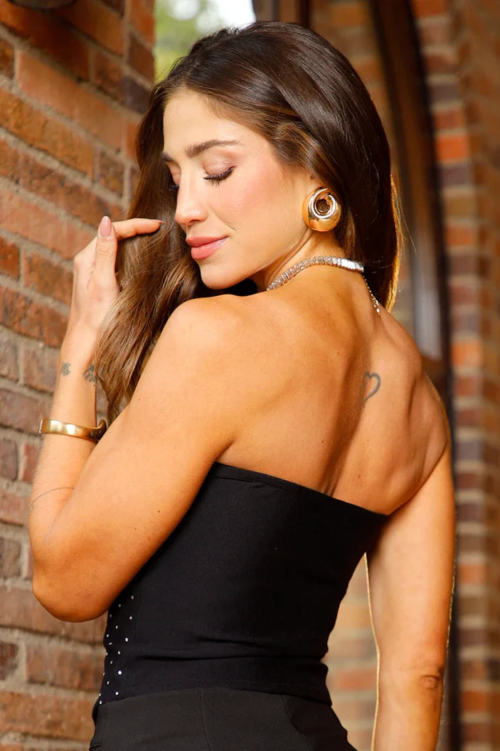 Blusa Corta Strapless DF01991