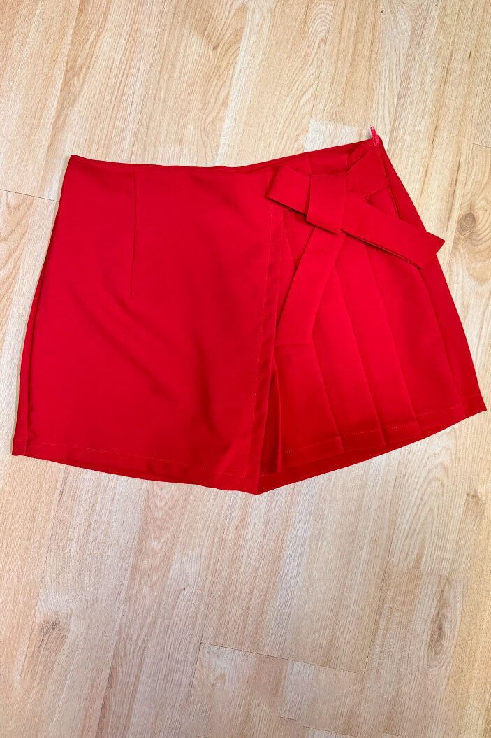 Falda Short con prenses para mujer dyaboo 5820005 rojo 1