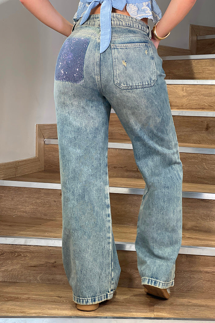 Jean Palazzo SF22012 Para mujer dyaboo