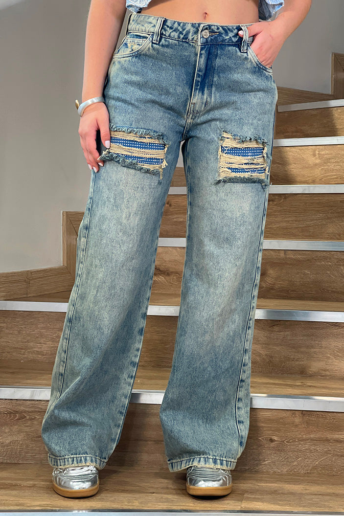 Jean Palazzo SF22012 Para mujer dyaboo