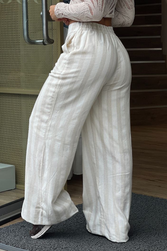 Pantalón DF06128 para mujer dyaboo beige