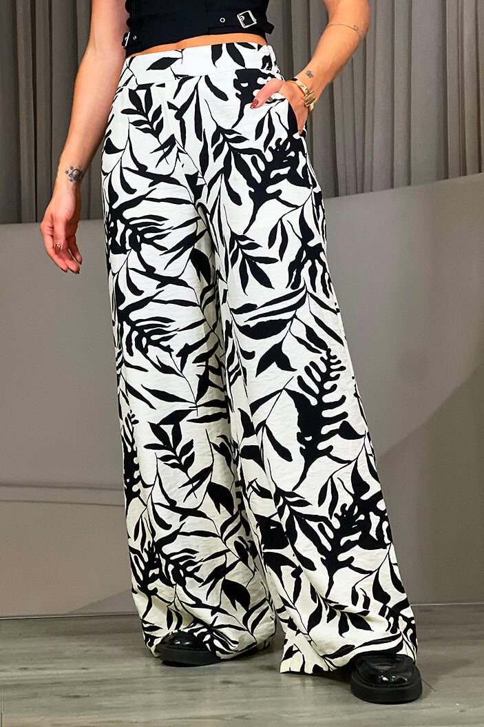 Pantalón bota recta DF06121  para mujer dyaboo negro 2