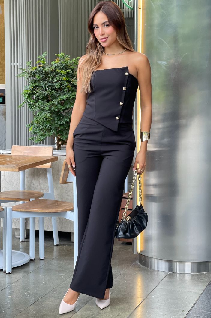 Set Pantalón DF14183 para mujer dyaboo negro