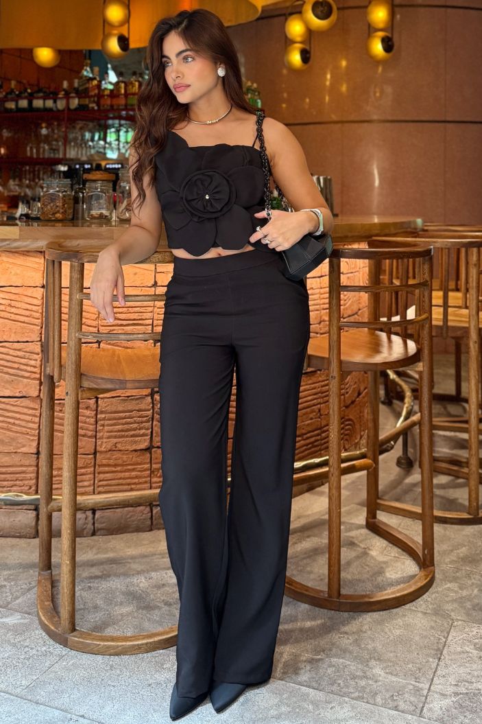 Set Pantalón DF14205 para mujer dyaboo negro