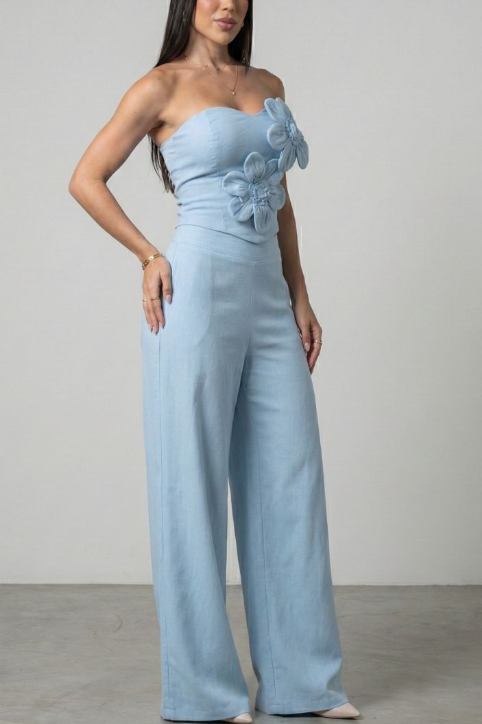 Set Pantalón DF14269 para mujer dyaboo azul