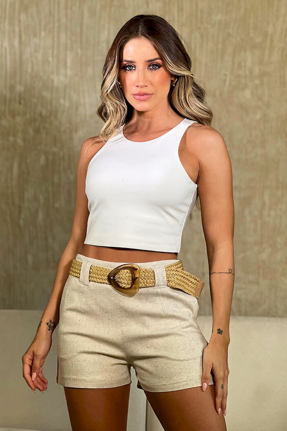 Short con correa para mujer dyaboo DF08078