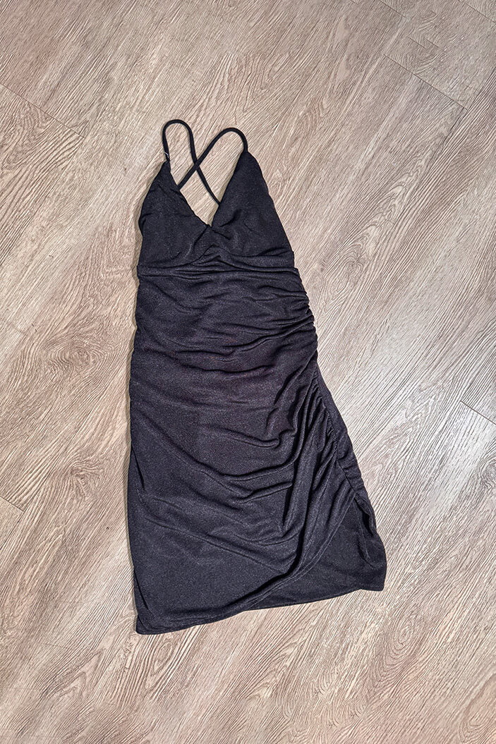 Vestido Corto DF09093 para mujer dyaboo negro 004