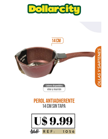 1056 - Perol Antiadherente Sin Tapa 14cm