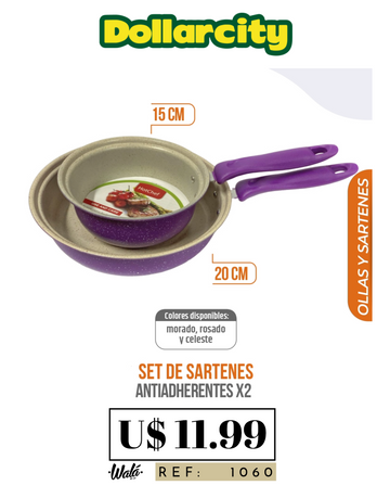 1060 - Set De Sartenes Antiadherentes X2