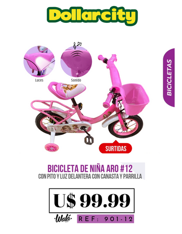 901-12 - Bicicleta De Niña Aro #12